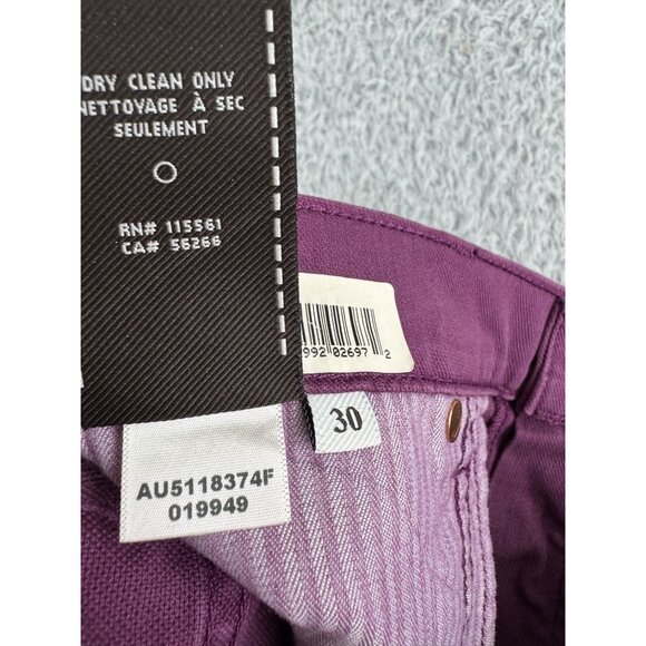 Metallic Purple Denim Shorts Womens Size 30 NWT 7 For All Mankind Cotton/Spandex - Picture 5 of 14